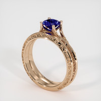 0.88 Ct. Color Change Sapphire Ring, 14K Rose Gold 2