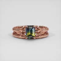 1.24 Ct. Bi Color Sapphire Ring, 14K Rose Gold 1