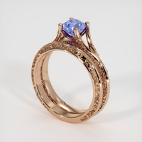 1.18 Ct. Sapphire Ring, 18K Rose Gold 2