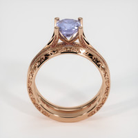 1.34 Ct. Purple Sapphire Ring, 18K Rose Gold 3