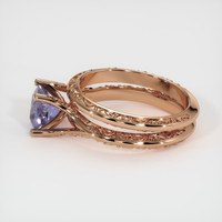 1.34 Ct. Purple Sapphire Ring, 18K Rose Gold 4