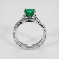 1.32 Ct. Emerald Ring, Silver 3