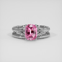 1.63 Ct. Pink Spinel Ring, Silver 1