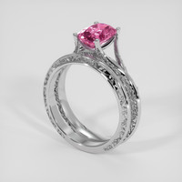 1.63 Ct. Pink Spinel Ring, Silver 2