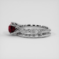 2.28 Ct. Red Garnet Ring, Silver 4