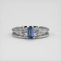 0.69 Ct. Blue Spinel Ring, Silver 1