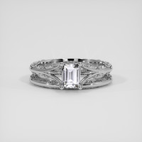 0.90 Ct. White Sapphire Ring, Silver 1