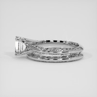 0.90 Ct. White Sapphire Ring, Silver 4