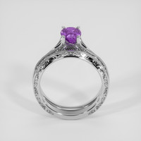 1.34 Ct. Purple Sapphire Ring, Silver 3