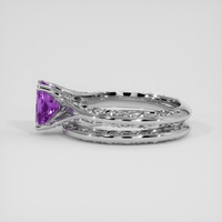 1.34 Ct. Purple Sapphire Ring, Silver 4