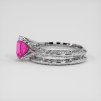 1.63 Ct. Pink Sapphire Ring, 10K White Gold 4