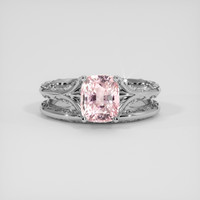2.12 Ct. Padparadscha Sapphire Ring, 10K White Gold 1