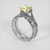 2.53 Ct. Yellow Sapphire Ring, 10K White Gold 2