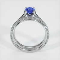 0.69 Ct. Sapphire Ring, 14K White Gold 3