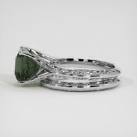 4.06 Ct. Bi Color Sapphire Ring, 14K White Gold 4