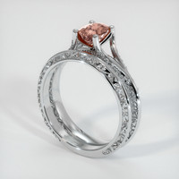 1.20 Ct. Sapphire Ring, 14K White Gold 2