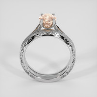 1.84 Ct. Peach Sapphire Ring, 14K White Gold 3