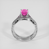 1.63 Ct. Pink Sapphire Ring, 14K White Gold 3