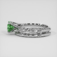 1.60 Ct. Green Sapphire Ring, 14K White Gold 4