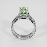 2.53 Ct. Green Sapphire Ring, 14K White Gold 3