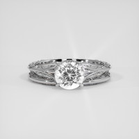 1.50 Ct. White Sapphire Ring, 14K White Gold 1