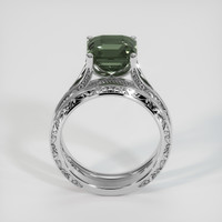 4.06 Ct. Bi Color Sapphire Ring, 18K White Gold 3
