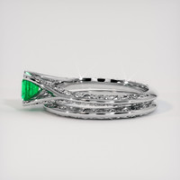0.61 Ct. Emerald Ring, 18K White Gold 4
