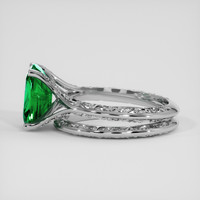 2.77 Ct. Emerald Ring, 18K White Gold 4