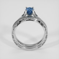 1.17 Ct. Blue Sapphire Ring, 18K White Gold 3
