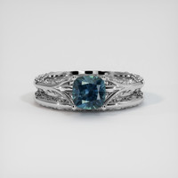 1.49 Ct. Sapphire Ring, 18K White Gold 1