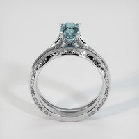 1.33 Ct. Sapphire Ring, 18K White Gold 3
