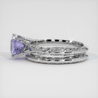 1.34 Ct. Purple Sapphire Ring, 18K White Gold 4