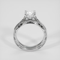 1.50 Ct. White Sapphire Ring, 18K White Gold 3