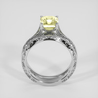 3.03 Ct. Yellow Sapphire Ring, 18K White Gold 3