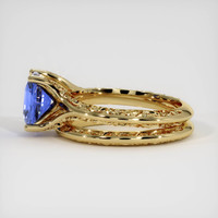 2.08 Ct. Blue Sapphire Ring, 10K Yellow Gold 4