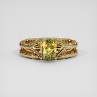 1.52 Ct. Bi Color / Parti Sapphire Ring, 10K Yellow Gold 1