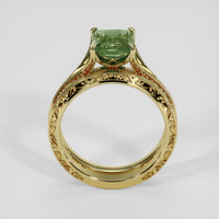1.97 Ct. Bluish Green Sapphire Ring, 10K Yellow Gold 3