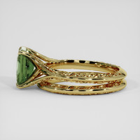 1.97 Ct. Bluish Green Sapphire Ring, 10K Yellow Gold 4