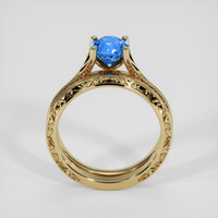 1.43 Ct. Blue Sapphire Ring, 10K Yellow Gold 3