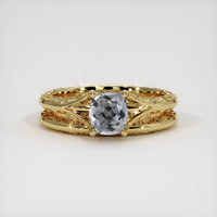 1.05 Ct. Grey Sapphire Ring, 10K Yellow Gold 1