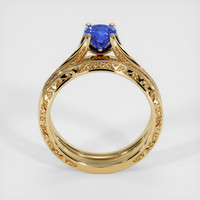 0.77 Ct. Sapphire Ring, 14K Yellow Gold 3