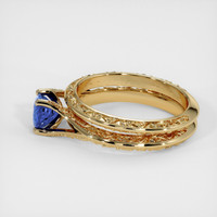 0.77 Ct. Sapphire Ring, 14K Yellow Gold 4
