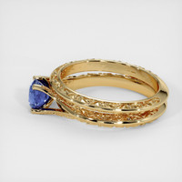 0.66 Ct. Sapphire Ring, 14K Yellow Gold 4