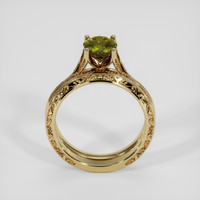1.97 Ct. Greenish Brown Demantoid Garnet Ring, 14K Yellow Gold 3