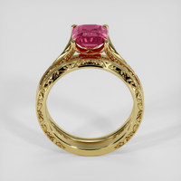 1.93 Ct. Purplish Red Garnet Ring, 14K Yellow Gold 3