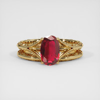 1.89 Ct. Ruby Ring, 14K Yellow Gold 1