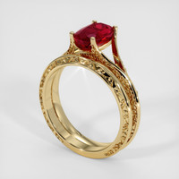 1.89 Ct. Ruby Ring, 14K Yellow Gold 2