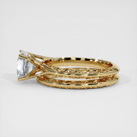 2.29 Ct. White Sapphire Ring, 14K Yellow Gold 4