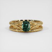0.95 Ct. Sapphire Ring, 14K Yellow Gold 1