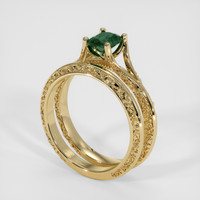0.95 Ct. Sapphire Ring, 14K Yellow Gold 2